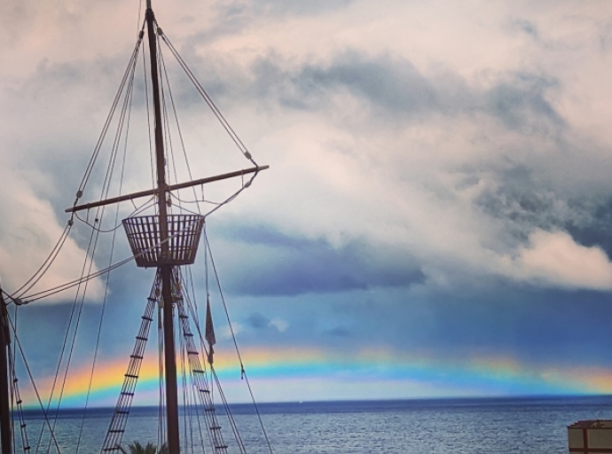 🏅Premio a 'Un arcoíris 🌈especial' de Arozena: La Palma, habitual en los 📷EPOD de fotografía