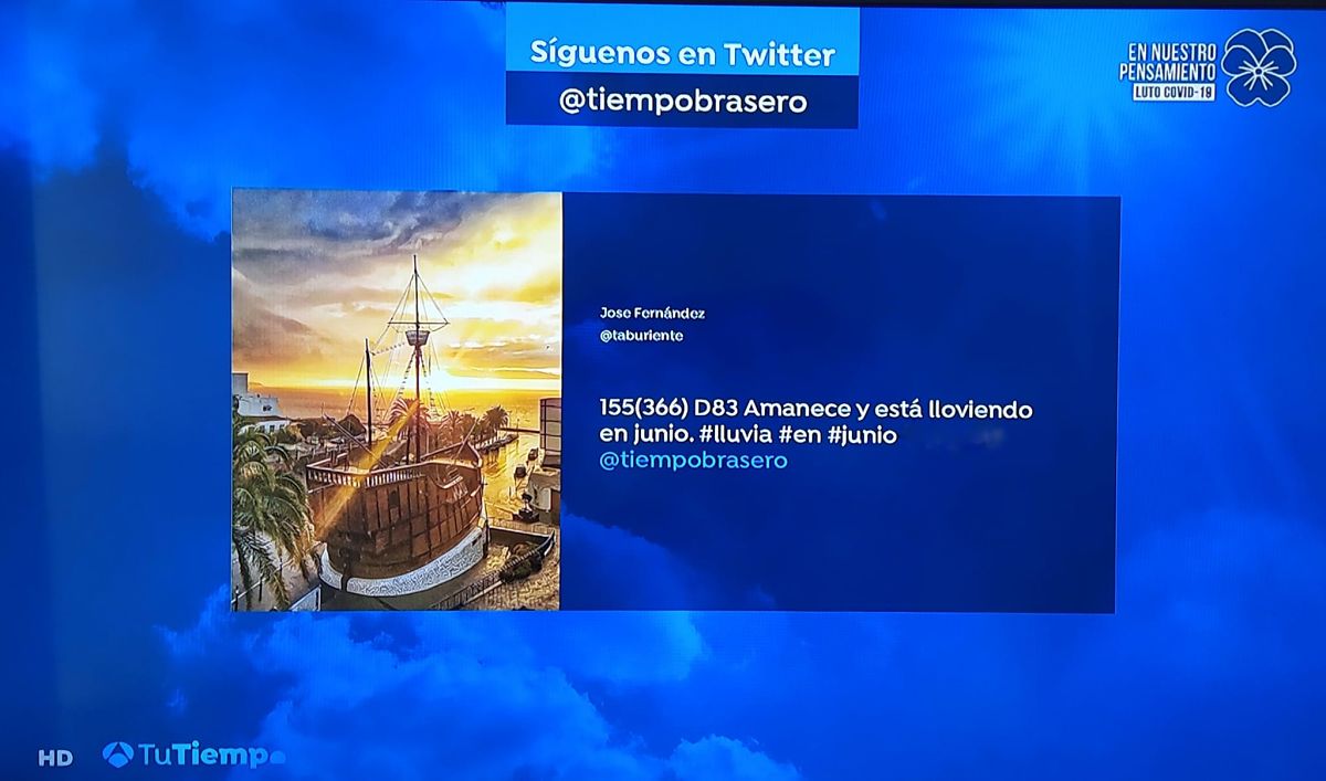  📷 El fotógrafo palmero Jose Arozena lleva al Barco de la Virgen a los televisores 📺 de todo el país 