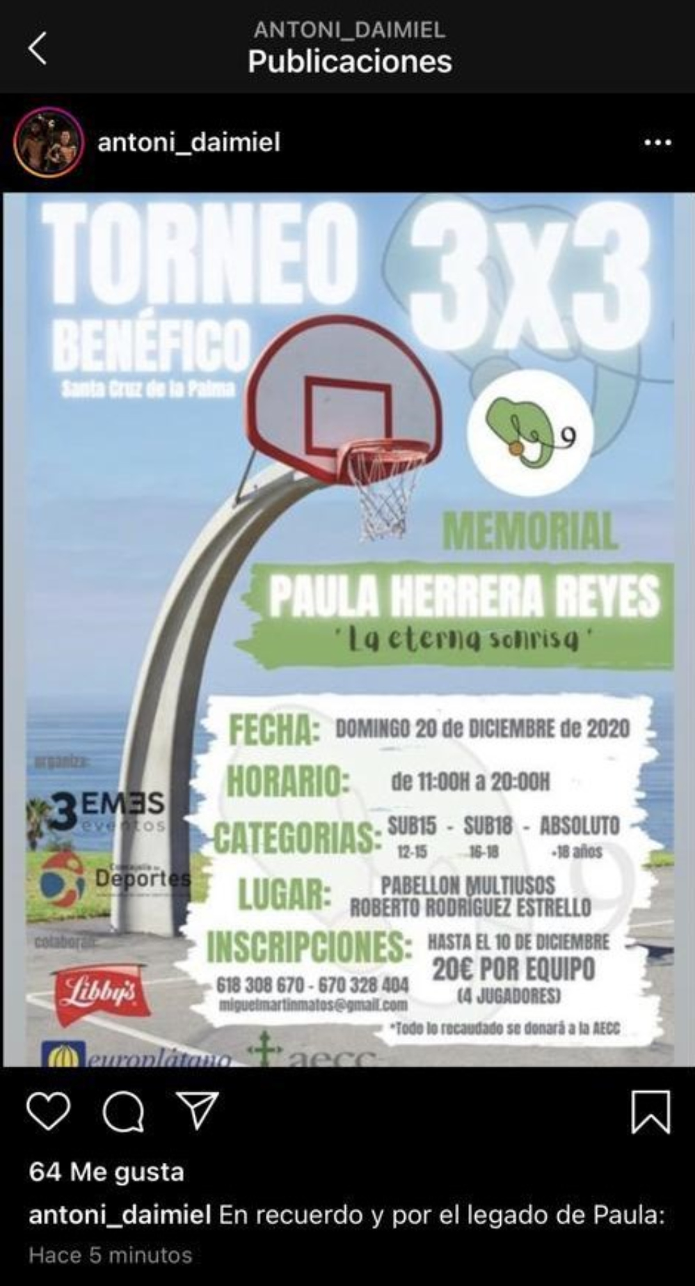 El guiño del reconocido periodista deportivo Antoni Daimiel 🎤🏀 al deporte palmero