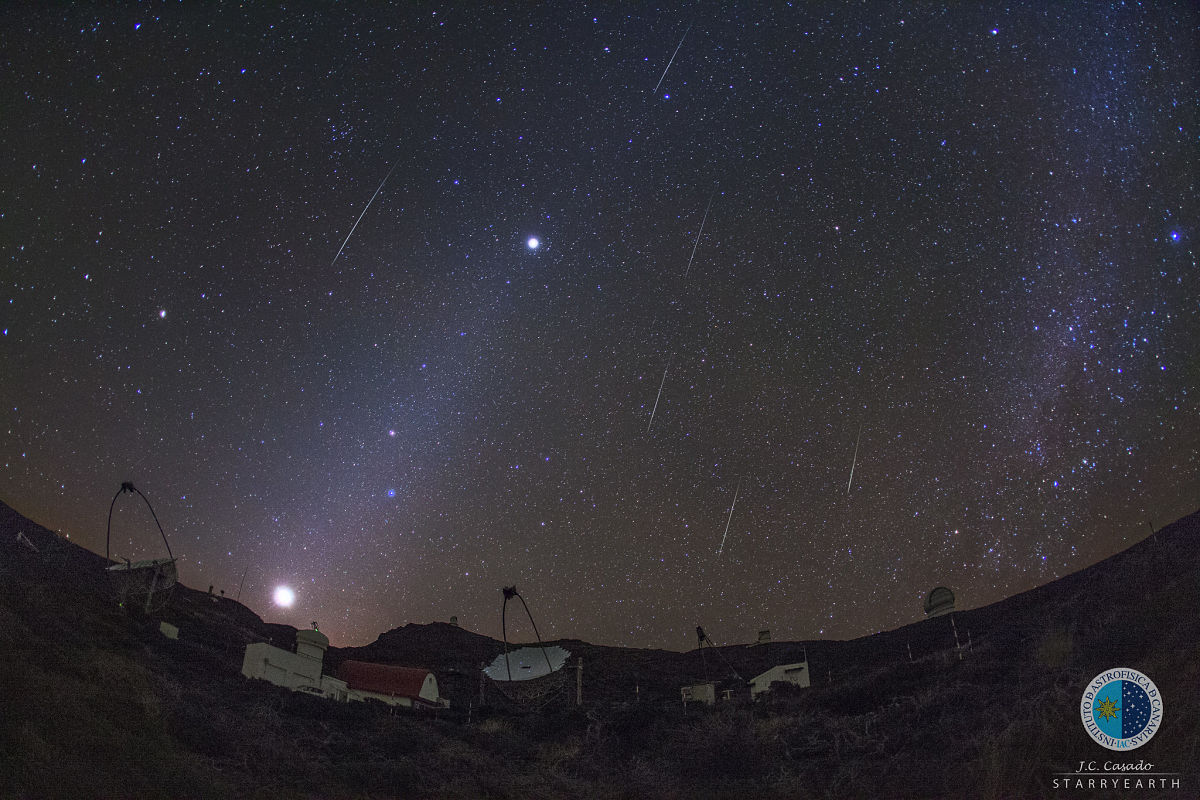 Retransmisión en directo📡 de las Gemínidas 🌠🌠 desde el Roque de Los Muchachos🔭