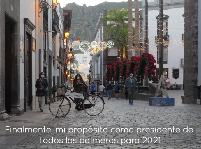 “Que La Palma se llene de oportunidades”🌄; el deseo del presidente 🙂 para 2021 📆  