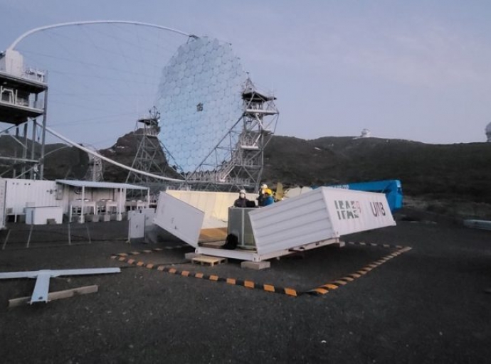 El gigante Cherenkov (CTA) 📡 de La Palma alcanza otro hito 👌, la primera luz de su 'radar' LIDAR 🔘