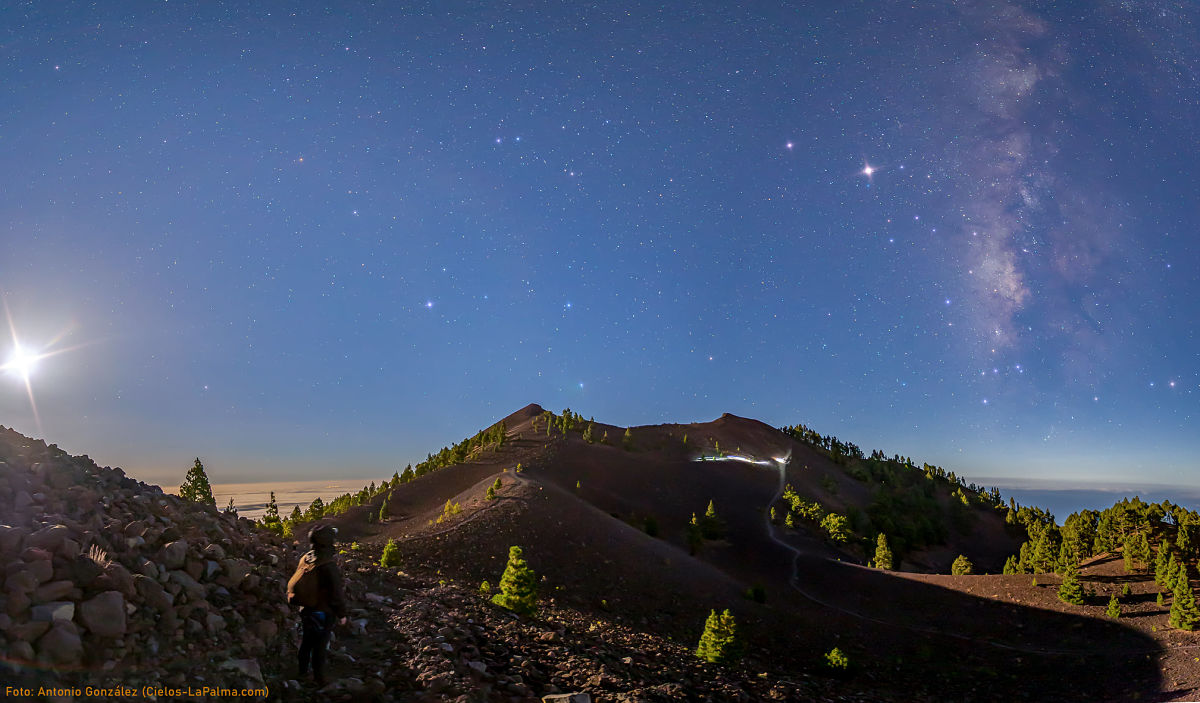 Senderismo nocturno🚶‍♂️🌕...otra manera de enamorarse💞 de La Palma