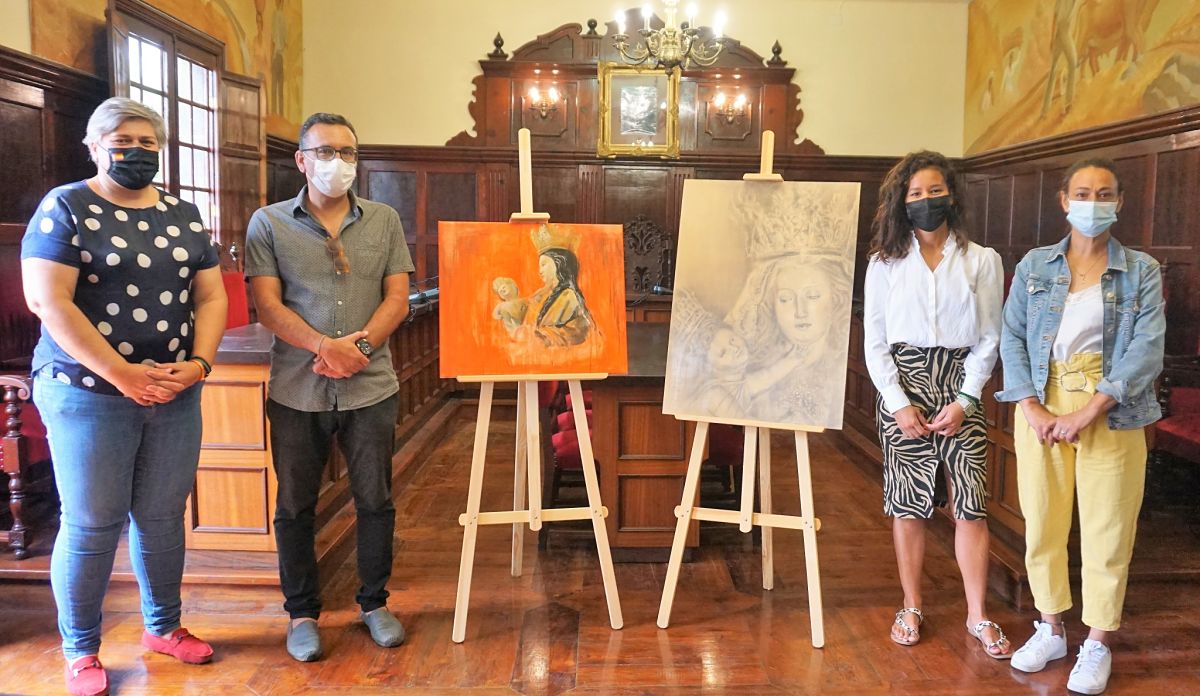 Liseth Rodríguez Figuera gana el concurso de pintura🎨🖌 "Patrona 2021" de Los Llanos👏