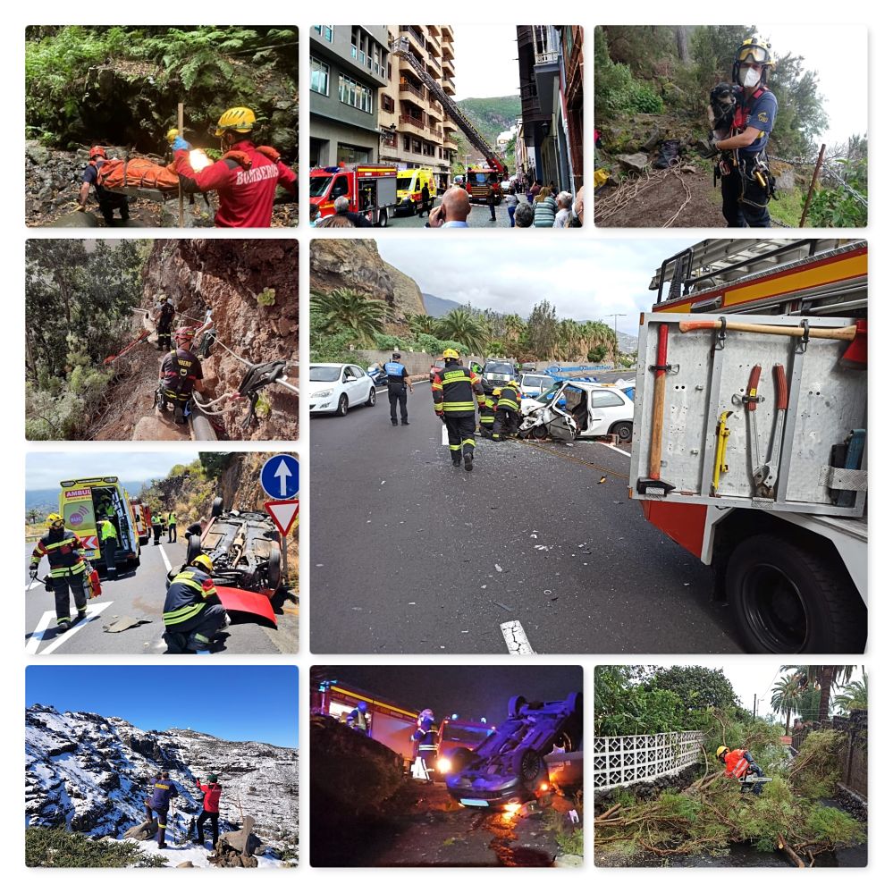 ♥1.282♥ razones para dar las GRACIAS a los 👨‍🚒👩‍🚒 bomberos de La Palma
