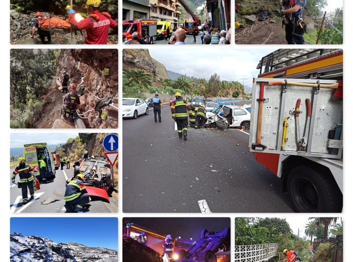 ♥1.282♥ razones para dar las GRACIAS a los 👨‍🚒👩‍🚒 bomberos de La Palma