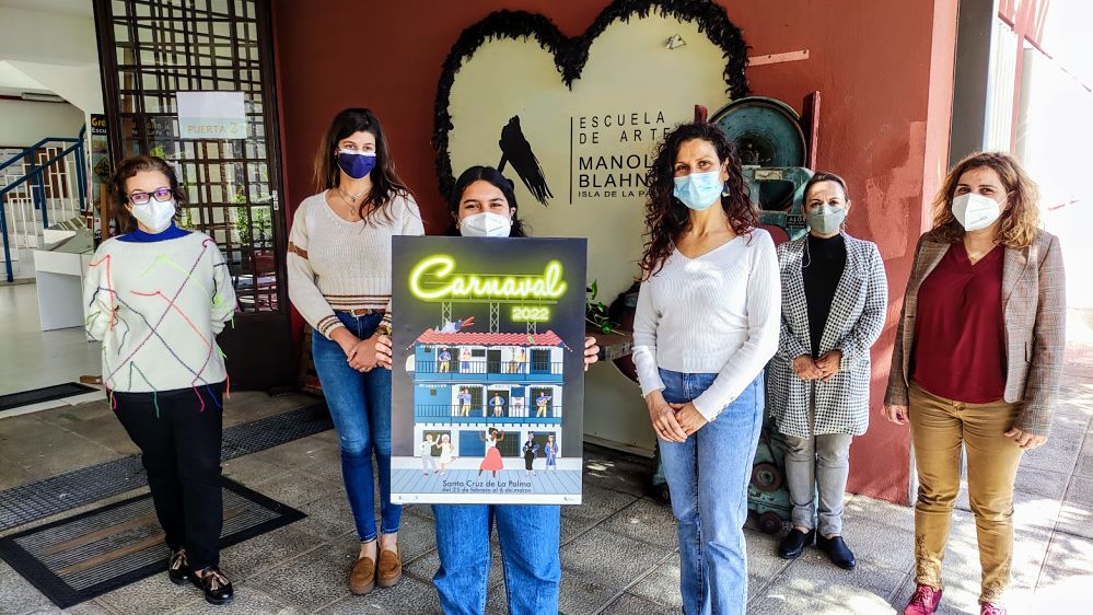 El 🎭carnaval capitalino ya tiene su tradicional cartel anunciador🎉🎊 