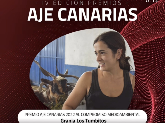 Brenda Rodríguez🐐🧀, Premio AJE Canarias 2022 al Compromiso Ambiental😊
